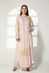 Multicolor Linen Embroidery Abaya (XS
