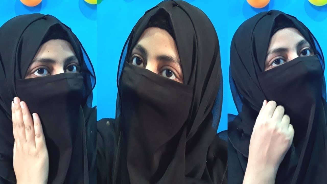 Very simple yet elegant niqab tutorial for beginners. 🧕🧕 | Islamic Fashion Contents.| Rafiya  Afzal