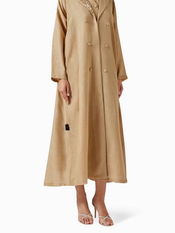 3-piece Abaya Set in Linen-