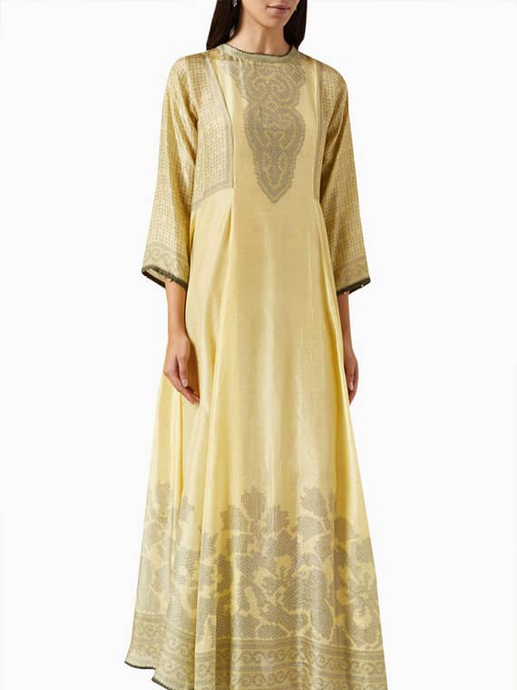 Aamilah Kaftan in Silk-new