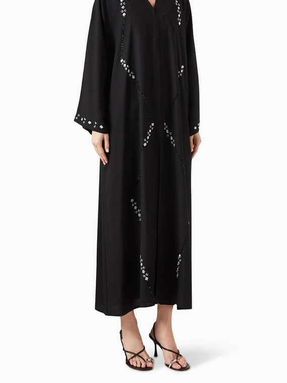 Bead-embellished Abaya-