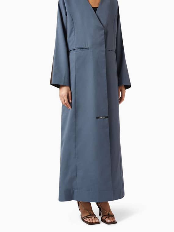 BnB V-neck Abaya in Gabardine-