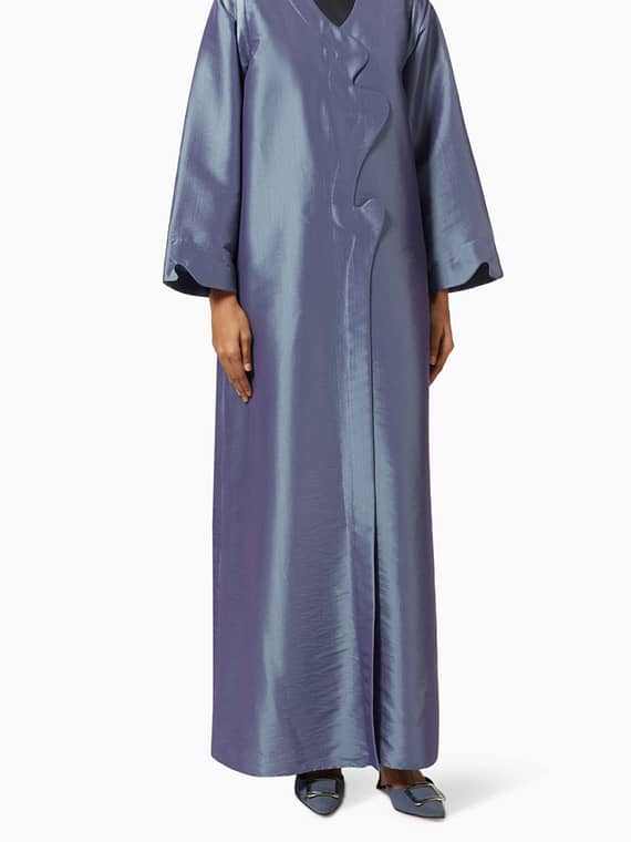 Cloud Abaya in Metallic Taffeta-