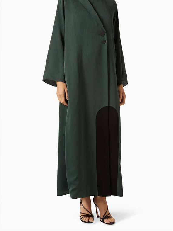 Colour-block Abaya Set-