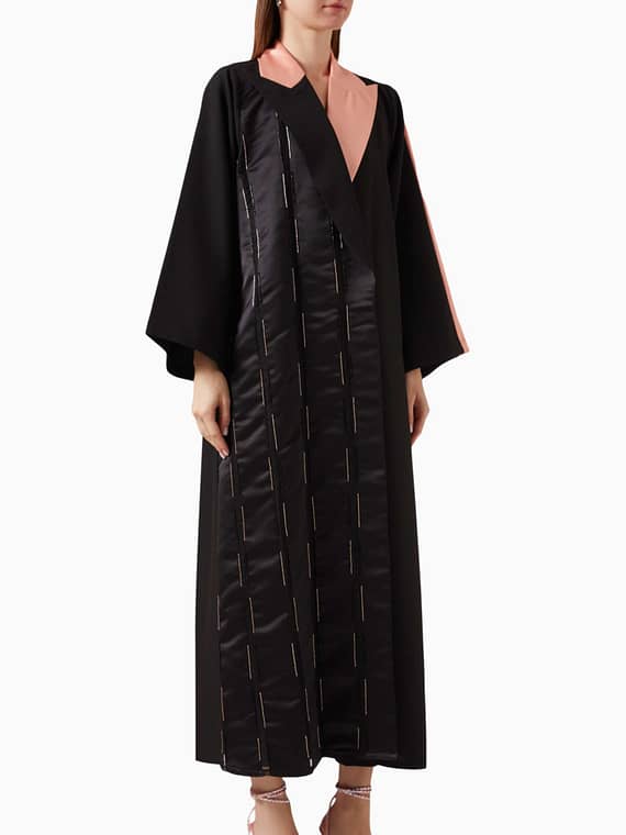 Colour-block Embellished Abaya-