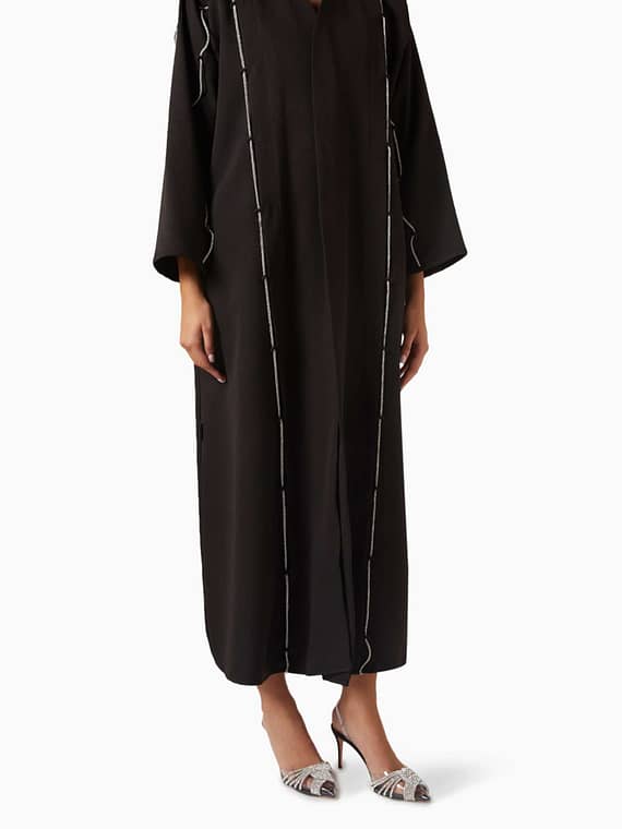 Crystal-embellished Abaya-