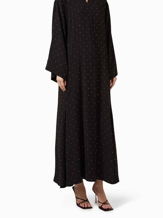 Crystal-embellished Abaya-