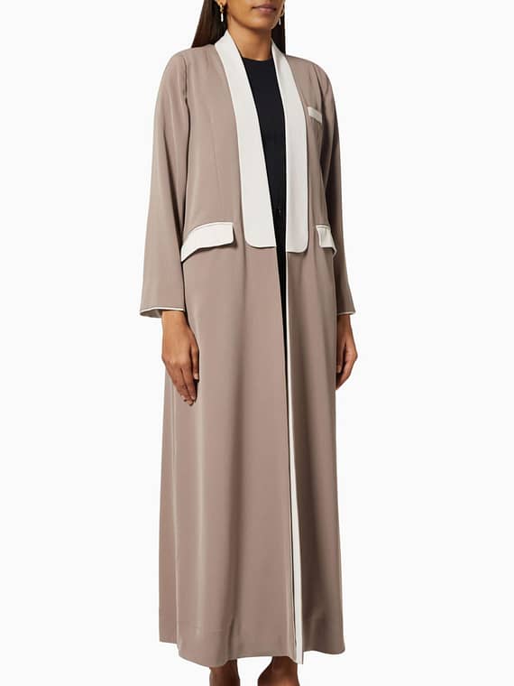 Earthtone Tuxedo Abaya-