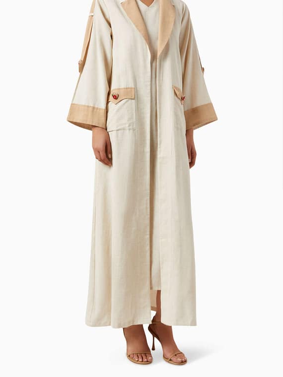 Elle Jacket Abaya Cord in Cotton