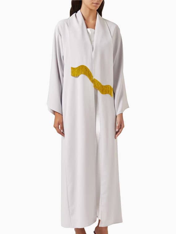 Embellished Chain Abaya-