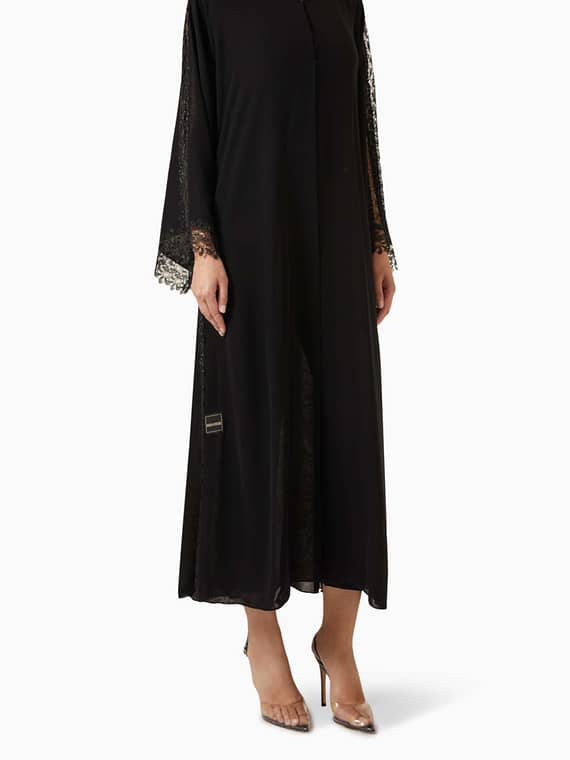Embroidered Abaya in Chiffon-