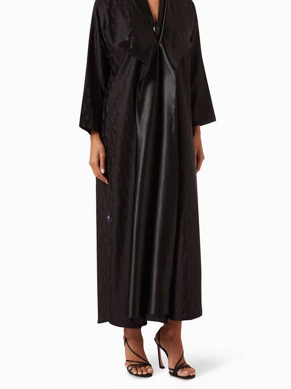 Fall01 Embellished Abaya Set in Jacquard-