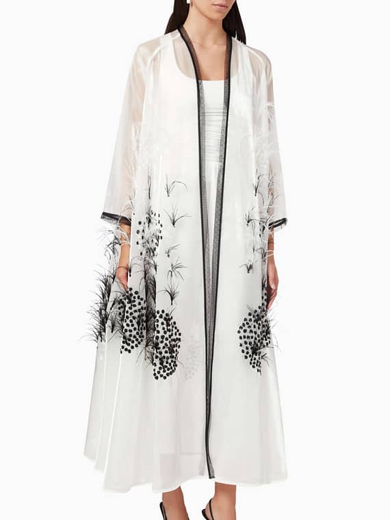 Feather Abaya-