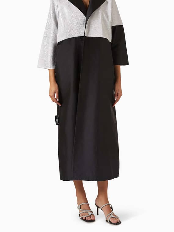 Formal Coat Abaya in Taffeta-