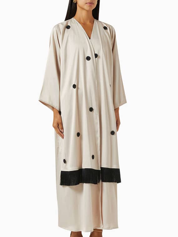 Fringe Sash Abaya-