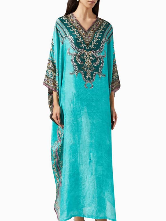 Kainat Kaftan in Silk-new