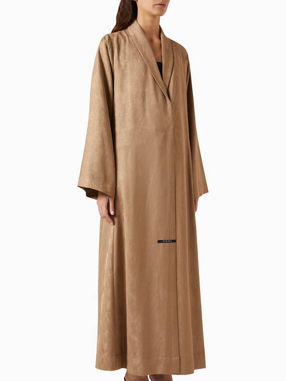 Kohi A-line Abaya in Jacquard-