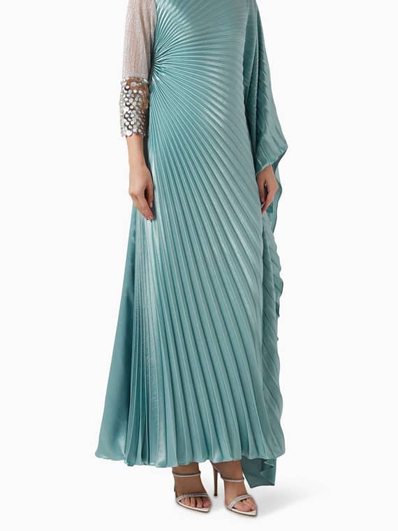 Laana Embellished Pleated Maxi Kaftan-new