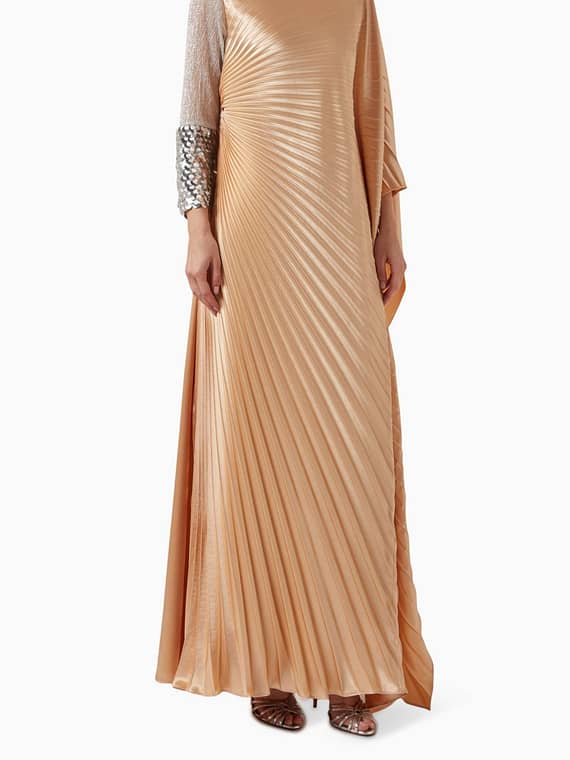 Laana Embellished Pleated Maxi Kaftan-new
