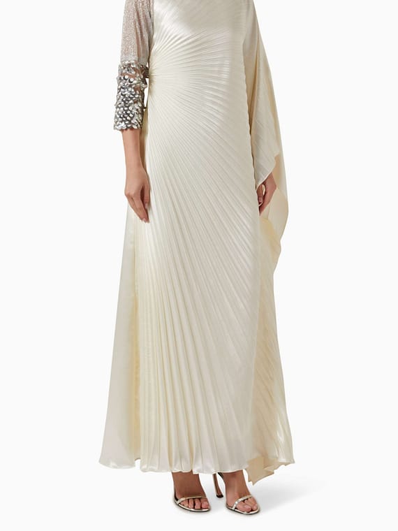 Laana Embellished Pleated Maxi Kaftan-new