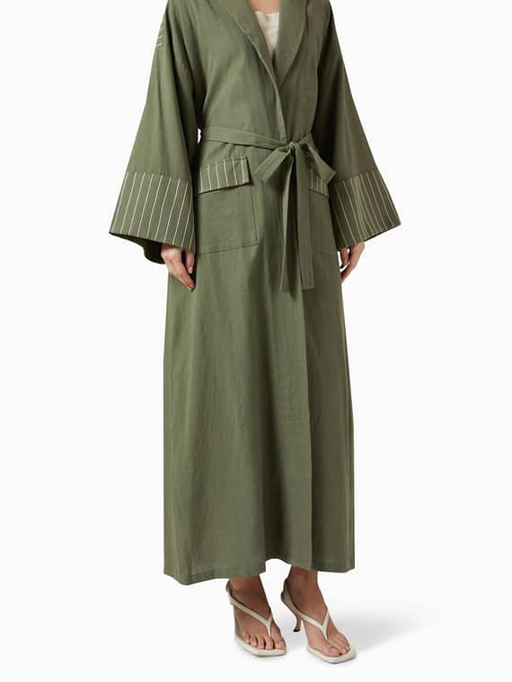 Moana Belted Abaya Set-