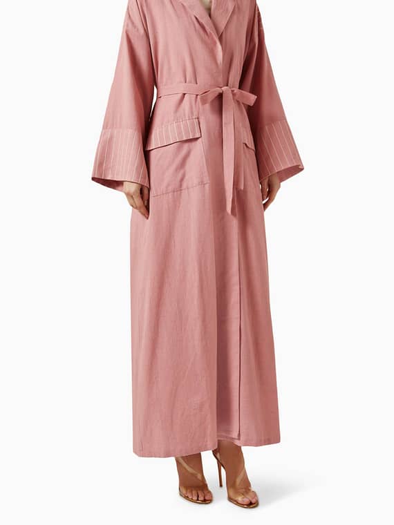 Moana Belted Abaya Set-