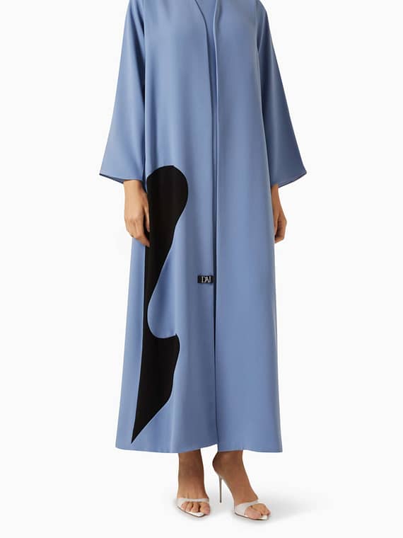 Noya Asymmetric Wavy Panel Abaya-