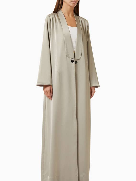 Open Jacket Abaya-