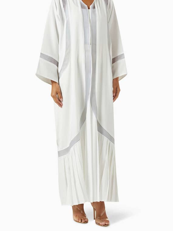 Pleated Panel Abaya-