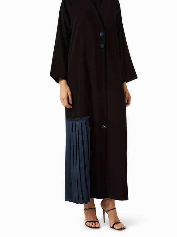 Waliha Pleated Panel Abaya-