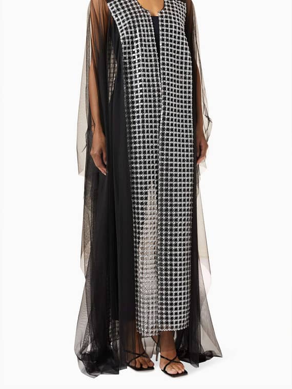 Wedding Abaya in Tulle-