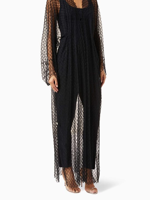 Wedding Abaya in Tulle-