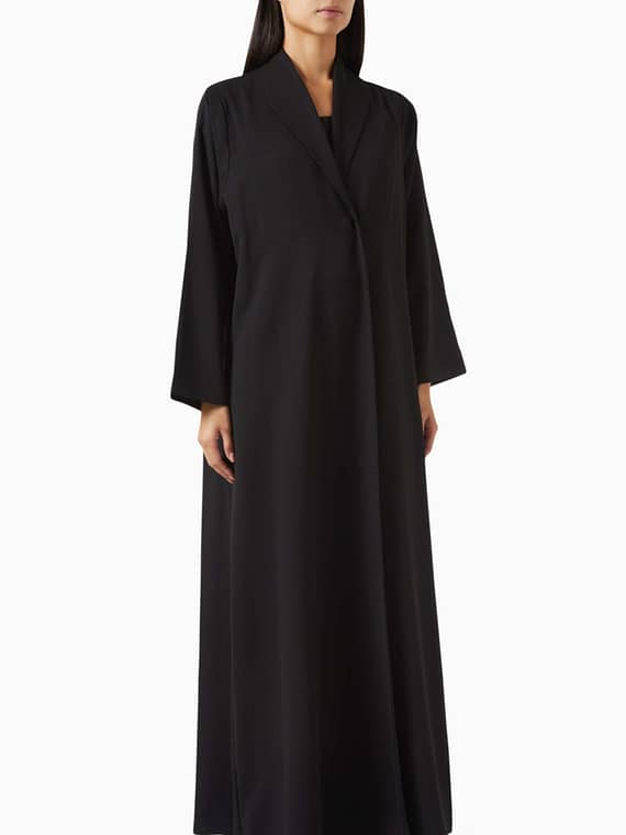 Zainah Shawl Abaya in Crepe-