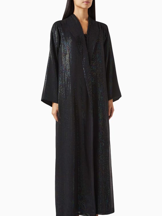 Zainah Shawl Collar Abaya in Chiffon-