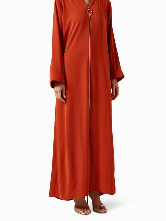 Zip-up Abaya-