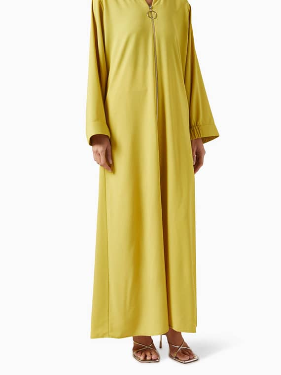 Zip-up Abaya-