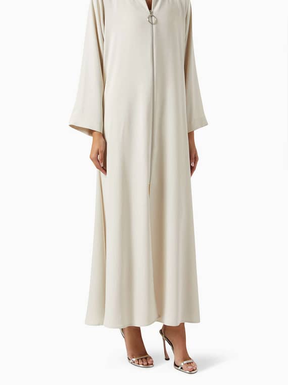Zip-up Abaya-