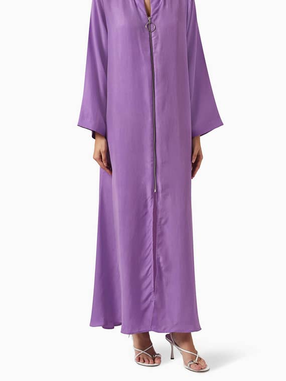 Zip-up Abaya-