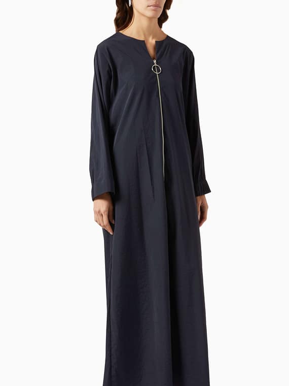 Zip-up Abaya-