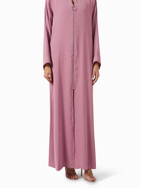 Zip-up Abaya-