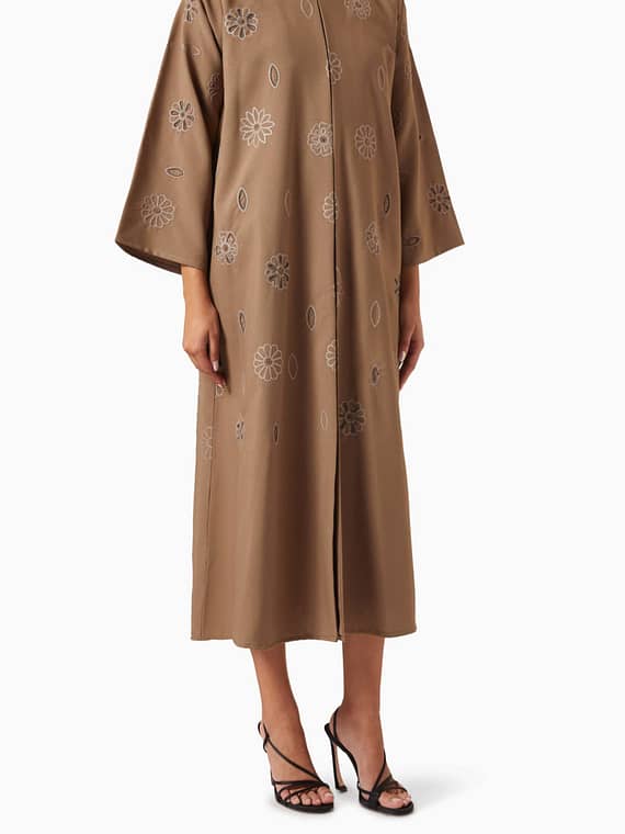 Floral Embroidered Abaya-