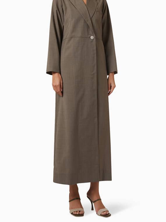 Long Sleeve Jacket Abaya-
