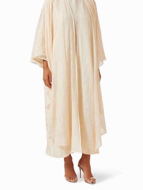 3-piece Draped Abaya Set-