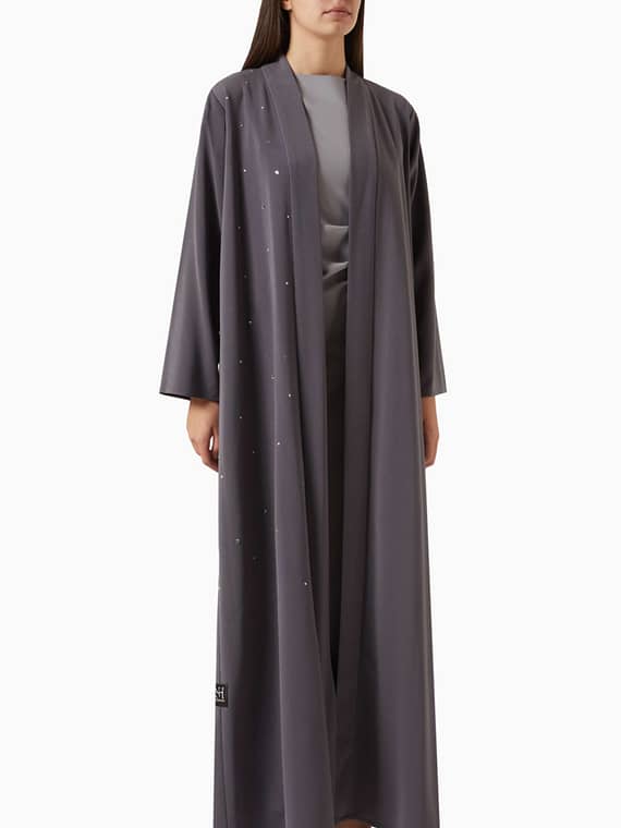 3-piece Embellished Abaya Set-