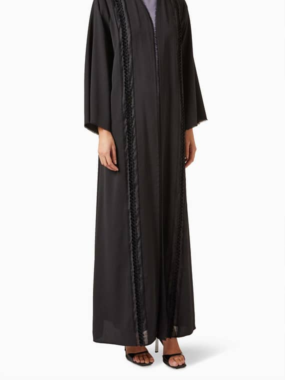 3-piece Sequin Abaya Set-