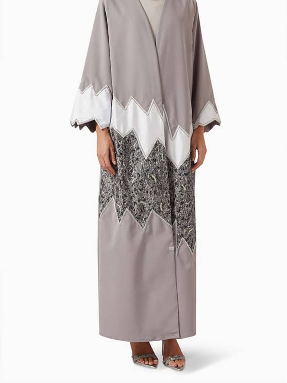 Abaya & Dress Set in Satin-