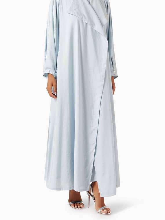 Abaya Set in Cotton-chiffon-