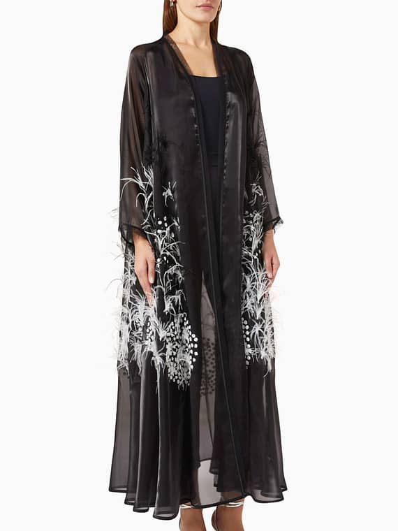 Feather Abaya-