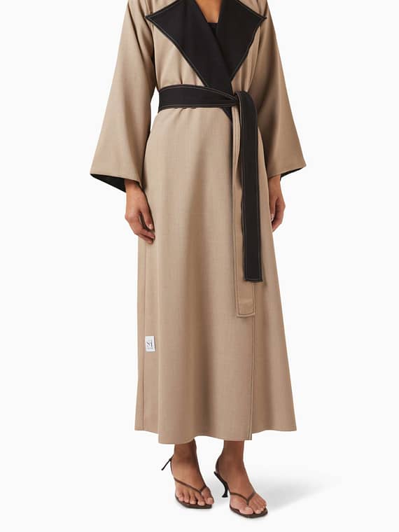 Reversible Trench Coat Abaya-