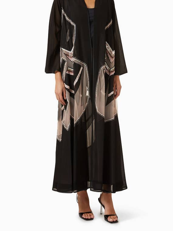 Sequin-embellished Abaya-